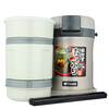 TIGER lunch box stainless steel lunch box buckle type high performance thermal insulation lunch box LWU-B17C 1.22L