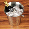 B.ROB thickened stainless steel ice bucket KTV bar club champagne bucket red wine ice bucket large wine bucket ice bucket silver binaural ice bucket