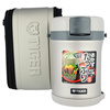 TIGER lunch box stainless steel lunch box buckle type high performance thermal insulation lunch box LWU-B17C 1.22L