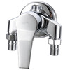 Berwyn Bathroom Full Copper Valve Body Exposed Shower Faucet Hot and Cold Faucet Exposed Pipe Mixing Valve Faucet Shower Exposed A Square Model