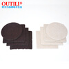 OUTILI self-adhesive thickened felt furniture table and chair foot pads, furniture floor protection pads, anti-slip, moisture-proof and anti-collision pads, No. 1/85*85 square beige/thickness 5mm