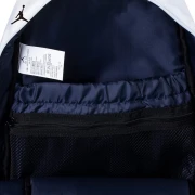Nike Air Jordan Nike Big Kids Backpack Boys and Girls School Bag 2022 Nouveau sac de rangement portable pour sac à dos blanc / obsidienne 8/2029 * 17 * 48 cm