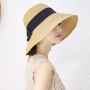 677888帽子女性の夏の麦わら帽子日焼け止め日よけ帽旅行折りたたみ式ビーチ大きなつばの帽子日本の大きなつばの帽子顔を覆う