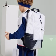 Nike Air Jordan Nike Mochila para niños grandes Mochila escolar para niños y niñas 2022 Nueva mochila portátil Bolsa de almacenamiento Blanco / Obsidiana 8/2029 * 17 * 48cm