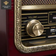 Bollinger BOHLINJA altmodisches klassisches Radio FM Stereo FM Radio Doppellautsprecher Retro Bluetooth Audio alter Mann nostalgisches Geschenk Home Desktop