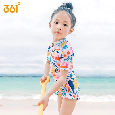 361度子供用水着女の子女の子かわいい赤ちゃんワンピースプリント水着アニマルパラダイスサイズ14