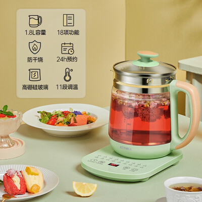 1.8L 800W Electric Health Pot Glass Kettle for Boiling Water Tea