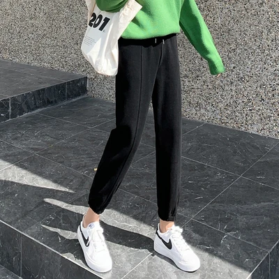 ハロークイーンカジュアルパンツレディースルーズ秋冬シンベルベットスポーツレディースパンツレギンススウェットパンツスリム