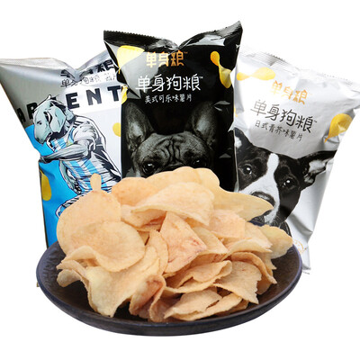 single dog potato chips