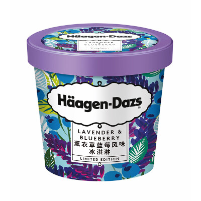 Haagen Dazs Ice Cream Lavender Blueberry Flavor 100ml 1 Cup