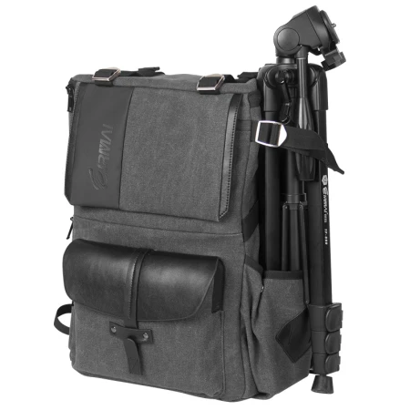 Rhema EIRMAIEMB-SD06 SLR bag camera bag shoulder camera bag digital canvas waterproof travel backpack d90 3100d charcoal gray