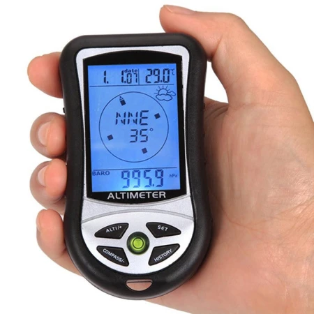 Baoli 8 in 1 electronic altimeter compass barometer altitude gauge thermometer outdoor fishing barometer instrument