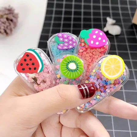 [Place C] Wool Korean children's hairpin bangs clip fruit hairpin bb clip net red small jewelry female headdress little girl hair accessories Barberry plush BB clip [1 pack]
