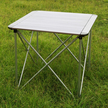 Brother Jaden BRS Outdoor Portable Folding Table and Chair Set Aluminum Alloy Dining Table Picnic Table Outdoor Gear Fishing Table and Chair Z31 [Aluminum Alloy Z32 Double Table]