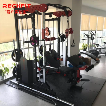 Ruizhi RECHFIT gantry comprehensive training equipment Smith machine fitness equipment set combination multi-functional squat bench press professional model