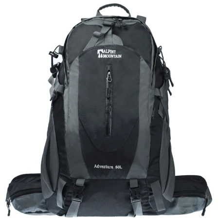 El Monte ALPINT MOUNTAIN Mountaineering Backpack with Rain Cover 50L 610-025 Black