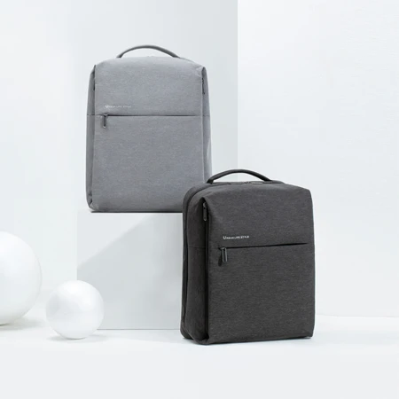 Xiaomi MI Minimalist Urban Backpack Casual Business Laptop Bag 15.6 Inch Men's and Women's Schoolbag Backpack Light Gray