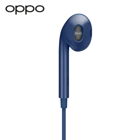 OPPO earphones oppo wired earphones universal Huawei Xiaomi mobile phone semi-in-ear 3.5mm suitable for K9/K7x/A96 MH135 earphones dark blue