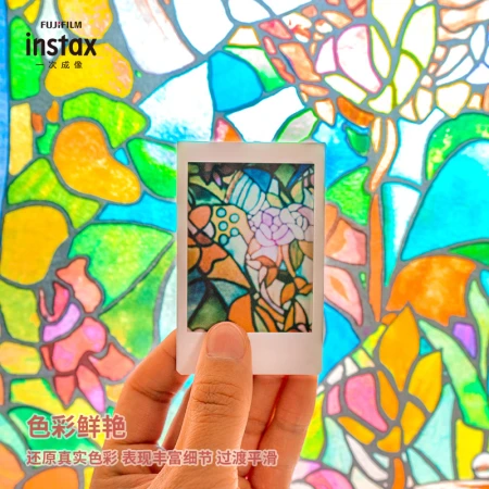 Fuji instax instant mini photo paper stained glass 10 sheets for mini7+/9/11/40/90/LiPlay/EVO/hellokitty/Link2