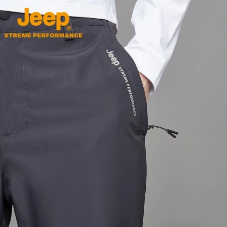 Jeep assault pants men's outdoor windproof and warm men's assault jacket pants men's breathable moisture permeable wear-resistant trekking fleece pants men 3069 cast steel gray L175