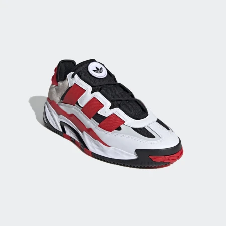adidas Adidas official clover NITEBALL men's and women's classic sports shoes milk bag shoes black/white/red 40245mm