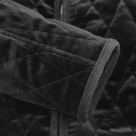 Fushen Men's Cotton Coat Jacket Velvet Lingge Stand Collar Cotton Coat Men's Winter Slim Men's Warm Winter Cotton Jacket Black 00JD401HM 52