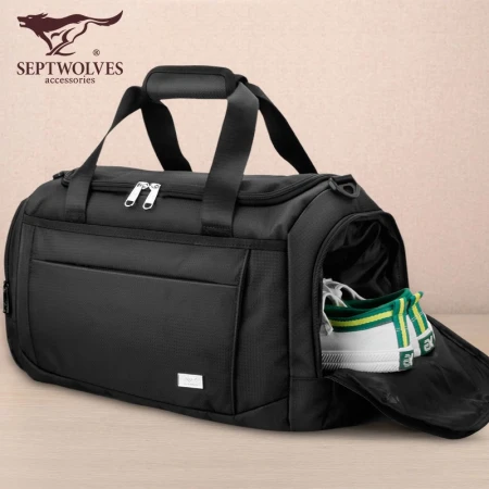 Septwolves SEPTWOLVES travel bag men's luggage bag sports bag fitness bag men's large-capacity business short-distance business trip travel bag upgrade