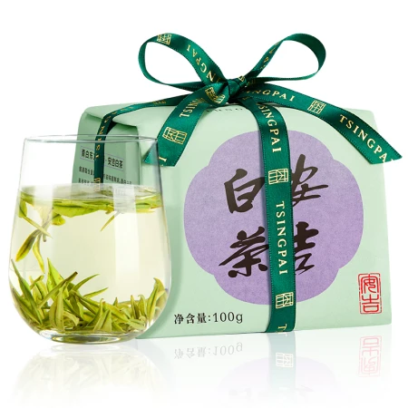 Lu Zhenghao tea 2023 new tea listed green tea Mingqian special grade authentic Anji white tea alpine tea traditional paper bag 100g