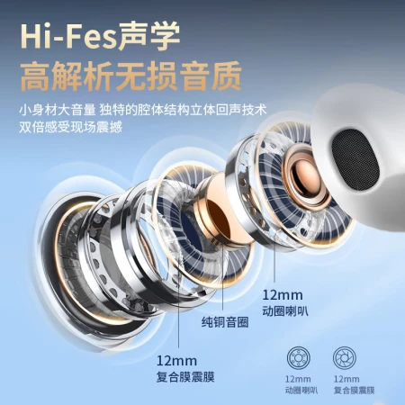 OKSJ Huawei is suitable for Bluetooth headset wireless semi-in-ear noise reduction mate50 glory p60p50/40 millet oppo Huaqiang North [Huawei Hongmeng Universal Freeplusds]