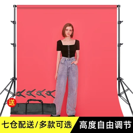 [Various options] photography background frame green screen background cloth photo light frame portable telescopic rod Beiyang live background paper gantry frame stainless steel magic leg light frame studio equipment accessories 2*2m