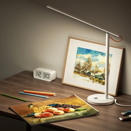 Xiaomi MI Mijia Desk Lamp 1S Enhanced Edition Learning Desk Lamp National A-Level Student Children Reading Bedside Work Desk LED Light Reduces Blu-ray Intelligent Voice Dimming