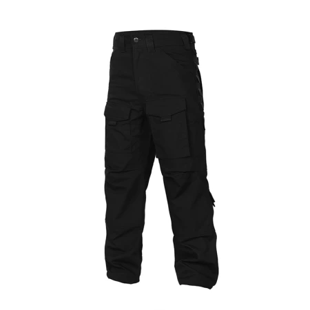 Freedom soldier outdoor tactical pants men's anti-scratch and wear-resistant multi-pocket windproof mountaineering trousers overalls army fan clothing loose straight combat pants anti-fouling and water-splashing storm black L