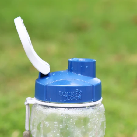 Lock & Lock LOCK/LOCK Portable Rope Leakproof Plastic Sports Water Cup Portable Plastic Pot 500ML Transparent HPP721