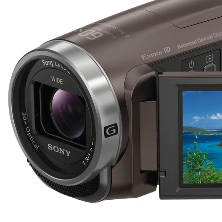 Sony SONYHDR-CX680 HD Digital Camera 5-Axis Image Stabilization 30x Optical Zoom Brown Home DV/Photography/Video