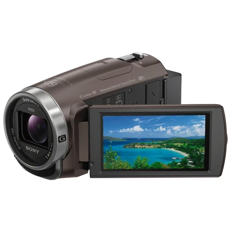Sony SONYHDR-CX680 HD Digital Video Camera 5-Axis Image Stabilization 30x Optical Zoom Brown Home DV/Photography/Video