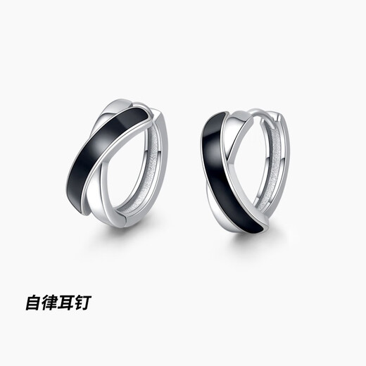 BJYL Men's Earrings Men's Trendy Light Luxury Ins Earrings Men's Niche Design Simple Earrings for Boyfriend's Birthday Gift Single