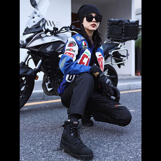 杜汉（DUHAN）骑行服摩托车男女四季款082衣服越野防摔机车服夹克赛车服骑行裤 D-082黑色上衣 XL