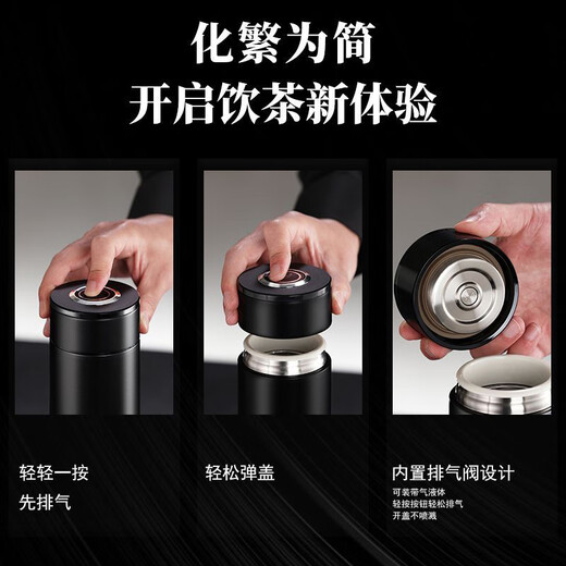 灵犀予物退伍纪念生日礼物送男女士朋友老师316不锈钢保温杯定制刻字logo 米白色刻字+杯套+礼盒 600ml