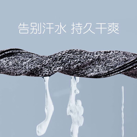 境珧运动发带男士头带带头巾吸汗跑步篮球健身头戴导汗巾发箍 黑色发带