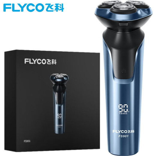 FLYCO Electric Shaver Full Body Washable Wet and Dry Dual Shaver Men's 1-Hour Quick Charge FS901 Birthday Valentine's Day Gift for Boyfriend, Husband, and Father
