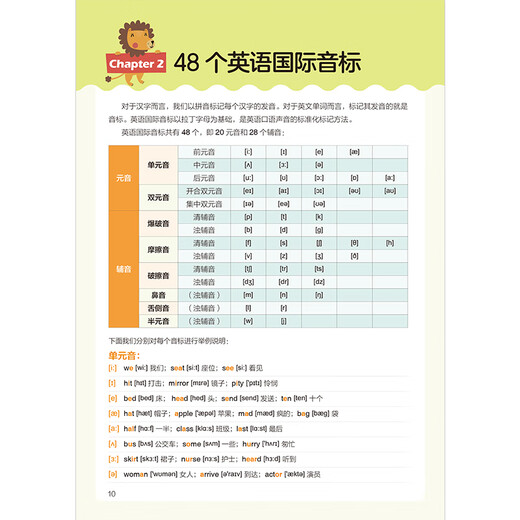 Learn English phonetic symbols well from scratch, master syllables, stress, continuous reading, abbreviation, weak reading, assimilate voice, and various phonetic pronunciation rules. English phonetic symbols textbook. English book for learning phonetic symbols. Adult student word and sentence pattern practice books.