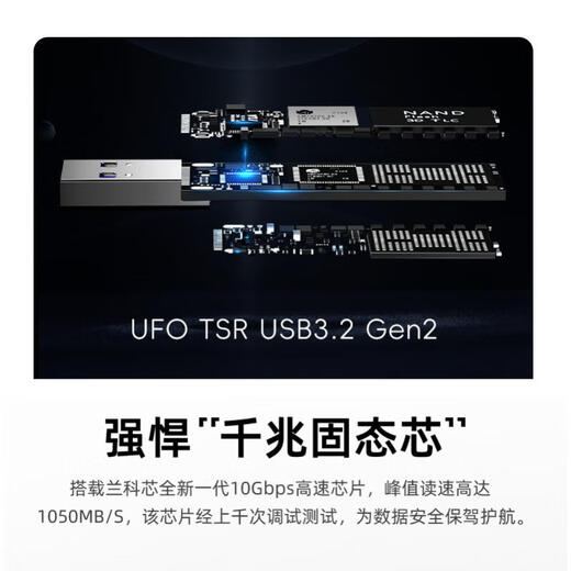 Lankexina Super-Speed-Estado sólido de doble intemperie USB Lectura de lectura Velocidad de hasta 1050mb/s USB3.2/Type-C Computer de teléfono móvil Dual Purso de alta calidad