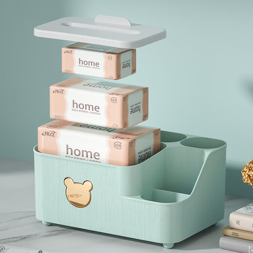 Jingxun Glacier Pattern Tissue Box Living Room Light Luxury Transparent Paper Box Storage Box Simple Remote Control Box Transparent Color