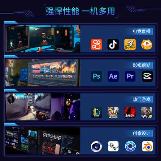 Gigabyte i5 12400F/12600KF/14600KF/RTX5060Ti/5070/7650GRE e-sports game Ai design rendering desktop assembly computer host DIY complete machine with four 12600KF+RTX5060