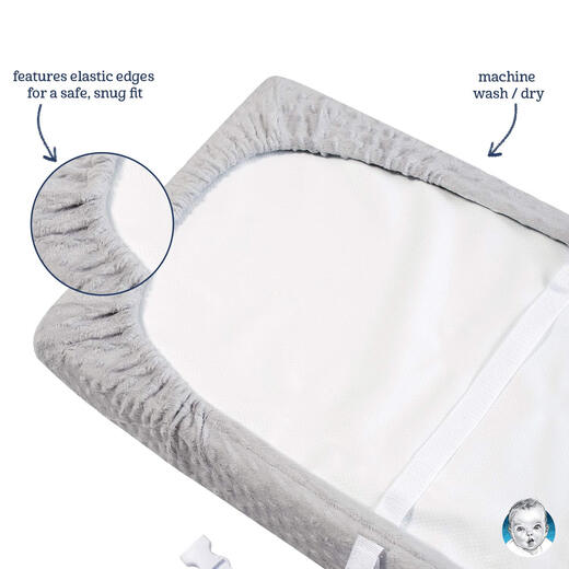 Gerber Neugeborenen Baby -Windelpolster grau 40,64 x 81,28 cm