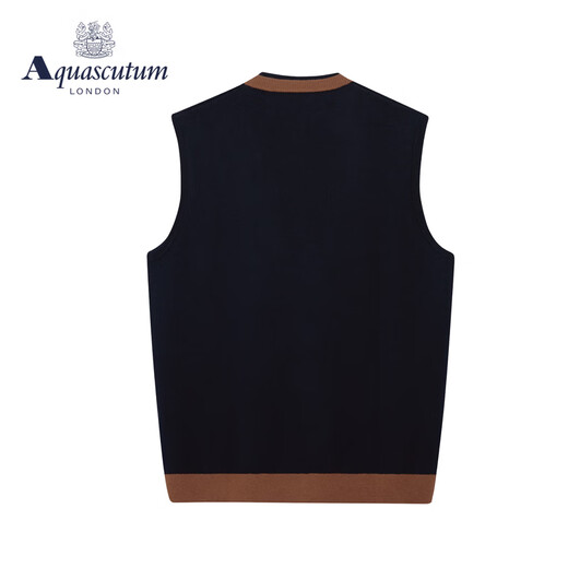 Aquascutum/Yage Lion Herbst und Winter Neue Wolle gemischt Männer warmer Pullover Q4867EI171 Dunkelblau 39 m