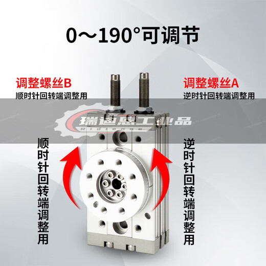 Type pneumatique HRQ90 degré 180 degrés Swing Rotation Cylinder MSQB10A20A30A10R20R30RQ1SN6627 MSQB-10A