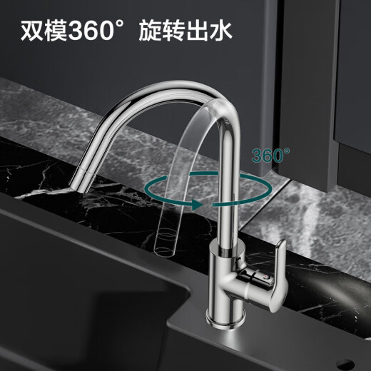 JOMOO kitchen faucet healthy sink hot and cold faucet rotatable sink faucet 33080-205/1B2-Z