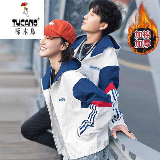 
Woodpecker (TUCANO) Spring and Autumn Couple Clothing Spring and Autumn 2025 New Fashion Internet Celebrity Different Autumn and Winter Couple Jacket L7170 White Thick Men's XXL185 Single-piece Jacket Price