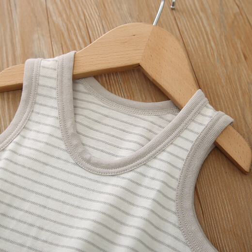 Printed cotton house 3-piece children's pure cotton vest for male and female babies Japanese casual baby tops bottoming shirt without fluorescence Airplane vest 3-piece 100